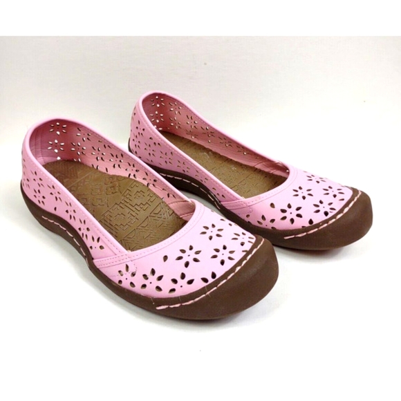 Muk Luks Shoes - Muk Luks Sandy Pink Flats Women's Size 8 Breathable Cut Out Sports Flats